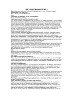 IELTS SPEAKING TEST 3