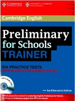 preliminary for schools trainer