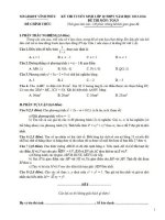 ĐỀ THI TUYỂN SINH VÀO LỚP 10 TỈNH VĨNH PHÚC