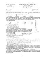 đề thi thử đại học môn vật lý năm 2007 chuyên hà tĩnh