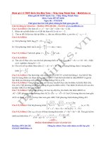 Đề thi thử đại học môn Toán năm 2015 (4)