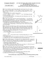 ĐỀ THI CHỌN HSG MÔN VẬT LÝ LỚP 10 THPT NĂM HỌC 2013-2014 ( PHẦN 2 )
