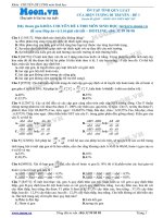 Đề 1 Tính quy luật của hiện tượng di truyền