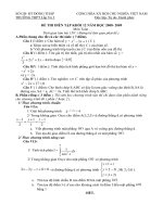 đề thi thử kì thi tốt nghiệp thpt môn toán, đề thi số 7