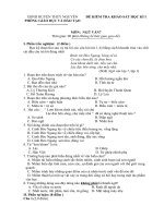 ĐỀ KIỂM TRA KHẢO sát học kì i môn văn 7,đề số  1