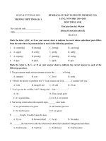 đề thi thử anh văn đh năm 2015, đề tham khảo  10