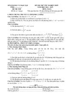 thi thử tn môn toán số  1