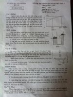 Đề thi HSG môn vật lý lớp 9 tỉnh Nghệ An 2014