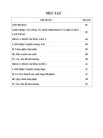 Báo cáo thực tập kỹ thuật tại Công ty cổ phần Supe phot phat và hóa chất Lầm Thao