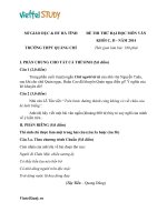 Đề thi thử Đại học môn Văn năm 2014, THPT Quảng Chí, Hà Tĩnh