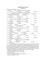 KIỂM TRA HK II ANH 8, đề tham khảo 48