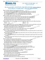 25 Câu hỏi trắc nghiệm Các nhân tố tiến hóa P1