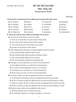 đề thi thử anh văn đh năm 2015, đề tham khảo  4