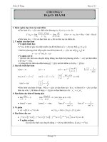 Bài giảng môn Toán Đại số 11 Chương V