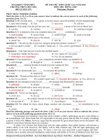 Đề thi thử thpt quốc gia môn Tiếng Anh (23)