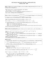 ĐỀ THI HỌC SINH GIỎI CẤP TỈNH HẢI DƯƠNG VÀ HƯỚNG DẪN GIẢI