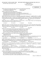 thi thủ lý CHUYÊN BẮC NINH lần 4-2015 mã đề 132