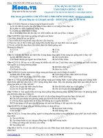 Đề 4 Ứng dụng di truyền vào chọn giống