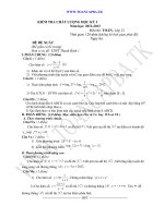 đề kiểm tra chất lượng học kì 1 môn toán lớp 12,đề tham khảo số 21