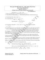 Đề thi thử đại học môn Toán năm 2015 (7)