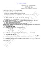 đề kiểm tra chất lượng học kì 1 môn toán lớp 12,đề tham khảo số 36