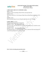 Đề thi thử Đại học môn Lịch Sử tháng 2, năm 2014, trường ĐHKHXH & NV, ĐHQG Hà Nội