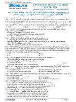 Đề 2 Ứng dụng di truyền vào chọn giống