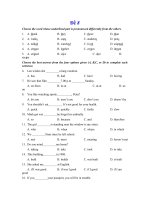 đề thi tham khảo anh văn 10 đề 8