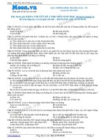 40 Câu hỏi trắc nghiệm Quá trình hình thành loài P2