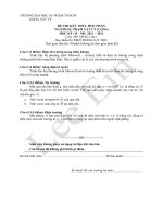 Đề thi kết thúc học phần Điện động lực học 2011 - 2012 trường ĐHSPTPHCM