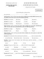 đề thi thử thpt quốc gia môn tiếng anh trường thpt chuyên nguyễn huệ mã đề  209