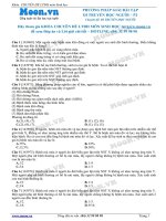 30 Câu hỏi trắc nghiệm Phương pháp giải bài tập Di truyền học người P2