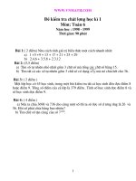 tham khảo đề thi hk1 toán 6 số 26