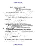 đề kiểm tra chất lượng học kì 1 môn toán lớp 12,đề tham khảo số 8