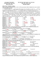 Đề thi thử thpt quốc gia môn Tiếng Anh (24)