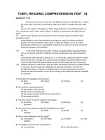 TOEFL READING COMPREHENSION TEST  34