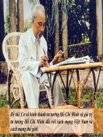 Cơ sở hình thành tư tưởng hồ chí minh và giá trị tư tưởng hồ chí minh đối với cách mạng việt nam vàcách mạng thế giới
