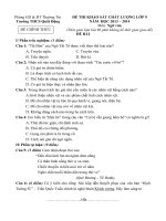 Đề thi khảo sát chất lượng đầu năm lớp 9 môn ngữ văn năm 2013 2014 trường THCS quất động, hà nội