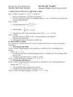 đề thi thử kì thi tốt nghiệp thpt môn toán, đề thi số 2