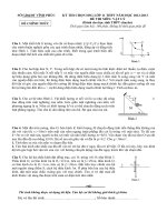 ĐỀ THI CHỌN HSG MÔN LÝ LỚP 11 THPT NĂM HỌC 2012-2013