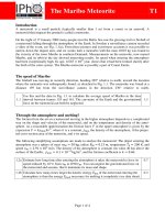 Đề thi Olympic quốc tế 2013 - Bài 1 môn vật lý