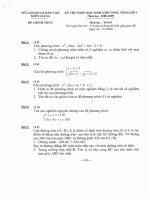 Đề thi học sinh giỏi tỉnh Kiên Giang môn Toán năm học 2008 - 2009(có đáp án)