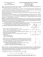 Đề thi học sinh giỏi môn vật lý lớp 10 (48)