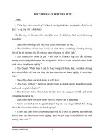 Đề cương ôn tập quản trị chiến lược