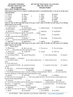 Đề thi thử đại học môn Tiếng Anh (2)