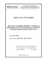 Kế toán tập hợp chi phí và tính giá thành sản xuất sản phẩm tại Công ty cổ phần sợi Sài Gòn Long An VN.PDF
