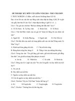 Đề thi học kì 2 môn văn lớp 6 năm 2011