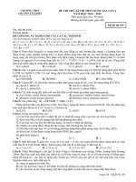 TRƯỜNG THPT lê khiết đề thi thử đại học môn hóa lần 1