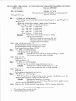 Đề thi học sinh giỏi tỉnh Kiên Giang môn Tin học năm học 2009 - 2010(có đáp án)