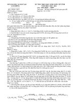 Đề thi học sinh giỏi cấp THPT tỉnh Lâm Đồng môn Hóa học